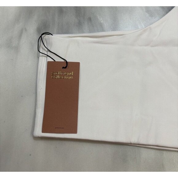 NWT Women’s Girlfriend Collective White Bianca Sports Bra Size M MSRP $55 - Picture 8 of 12